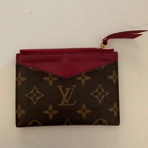 Louis Vuitton card holder with zipper